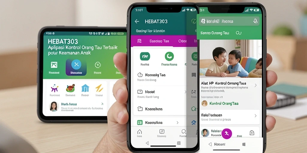 Tampilan antarmuka HEBAT303 untuk kontrol orang tua.