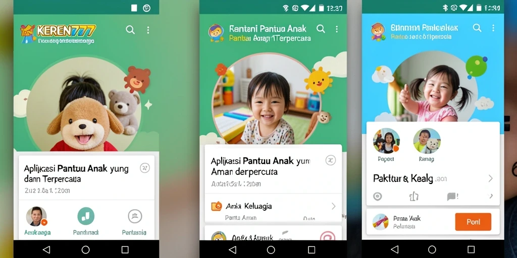 Antarmuka KEREN777 yang ramah pengguna untuk Pantau Anak.