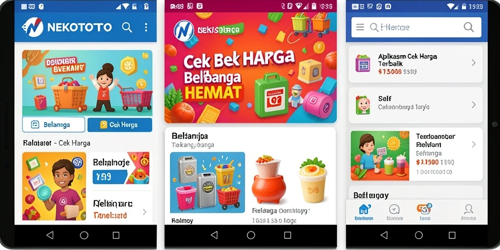 Tampilan antarmuka <strong>NEKOTOTO</strong> menampilkan fitur Cek Harga yang memudahkan pengguna.